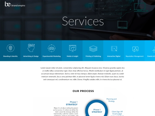 BE_website/services screenshot