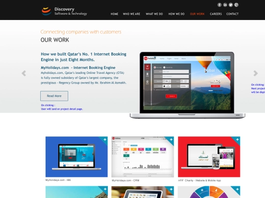OurWork_landing screenshot