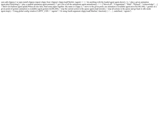 Clippy screenshot