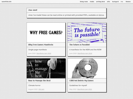 zines screenshot
