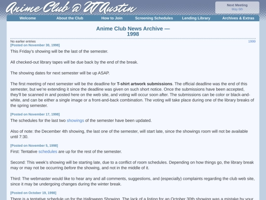 archives/news/1998 screenshot