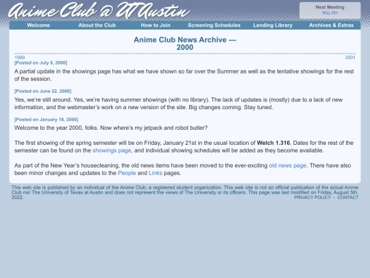 archives/news/2000 screenshot