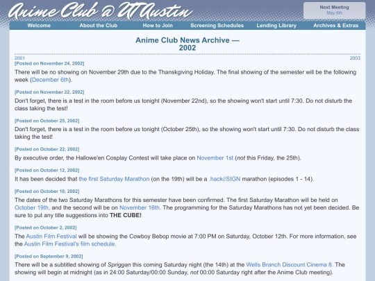 archives/news/2002 screenshot