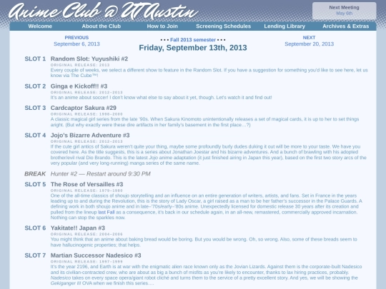 schedule/20130913 screenshot