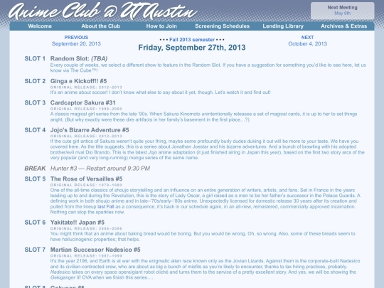 schedule/20130927 screenshot