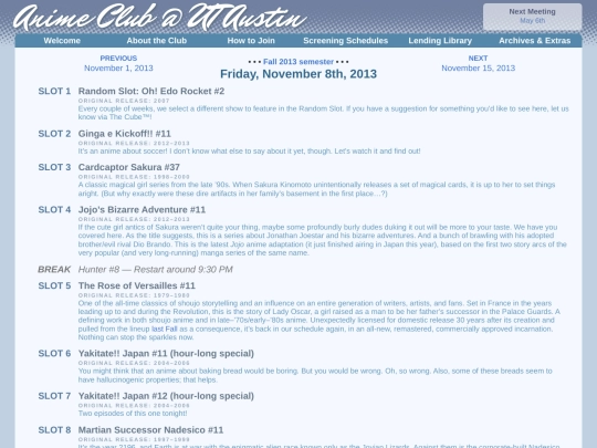 schedule/20131108 screenshot
