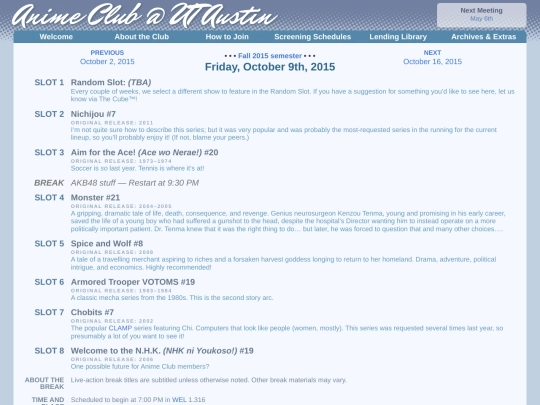 schedule/20151009 screenshot