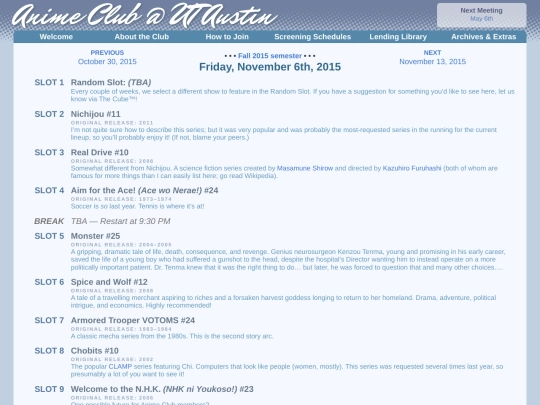 schedule/20151106 screenshot
