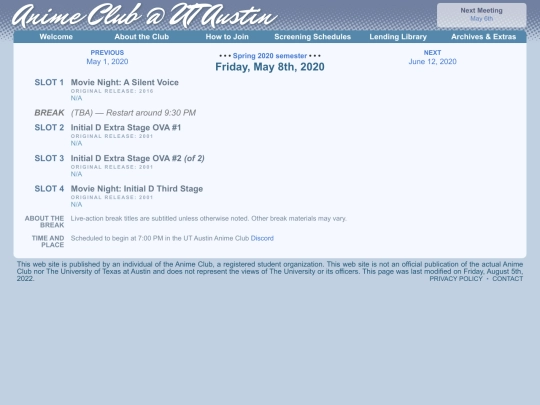 schedule/20200508 screenshot