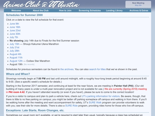 semester/2000/summer screenshot