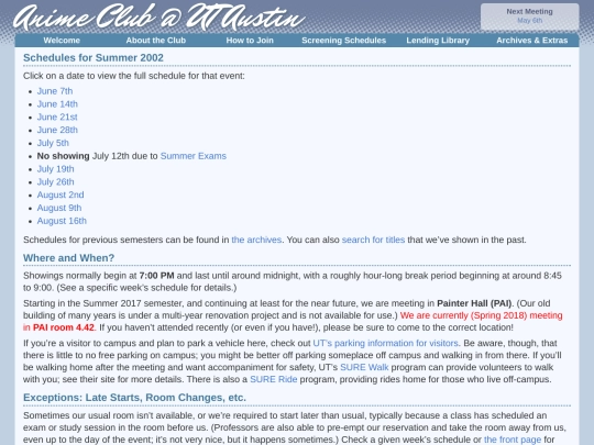 semester/2002/summer screenshot