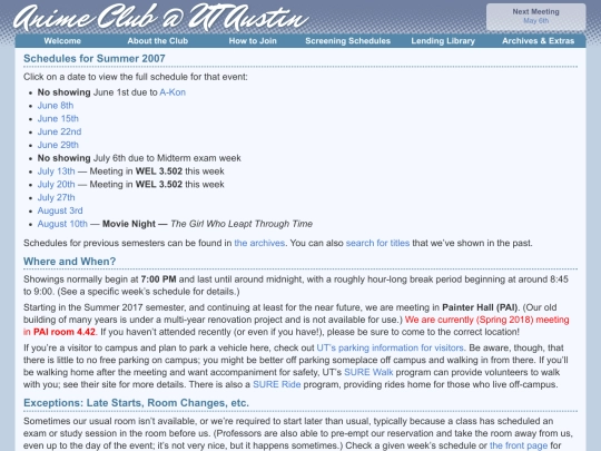 semester/2007/summer screenshot