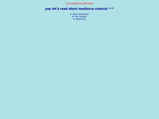 comics page screenshot