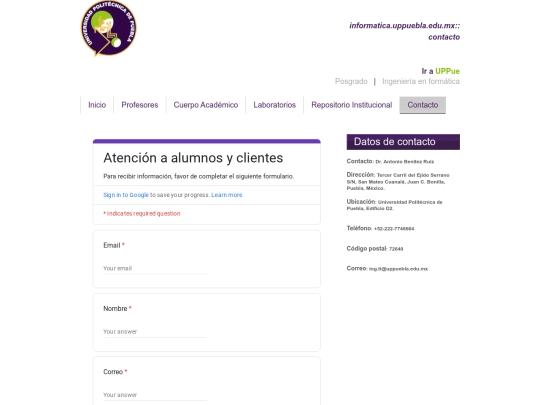 informaticaUPP_v3/contacto screenshot