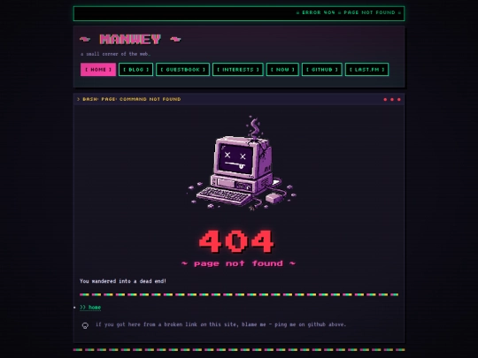 404 screenshot