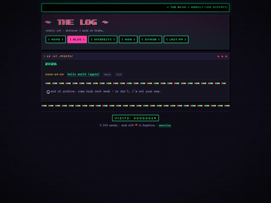 blog screenshot