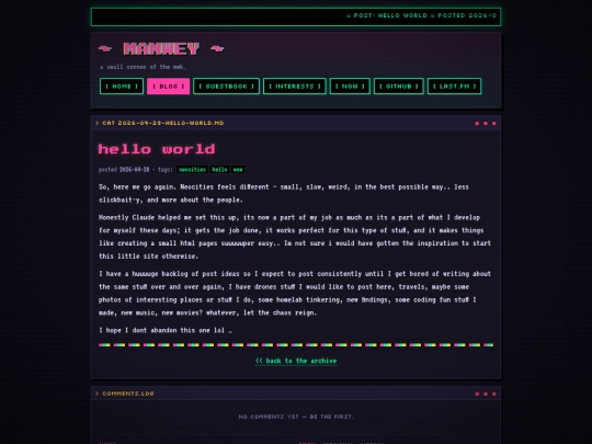 posts/hello-world screenshot