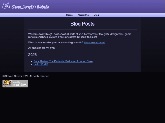 blog screenshot