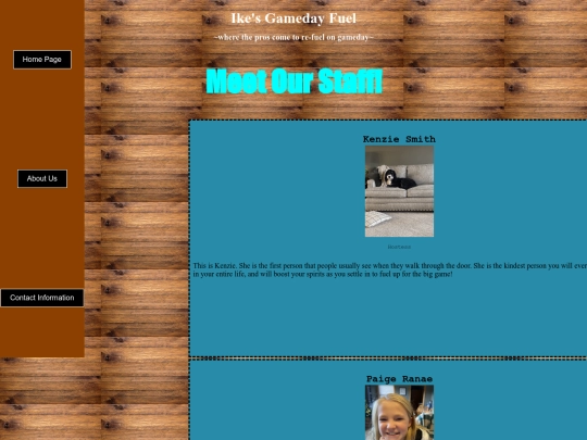 staffpage screenshot