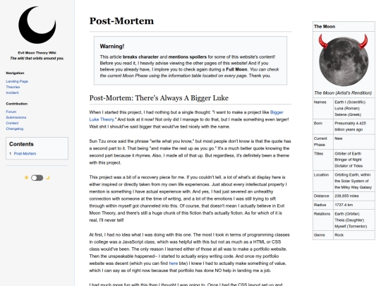 postmortem screenshot