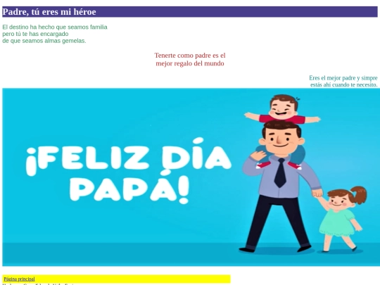 Práctica2/pagina web dia del padre screenshot