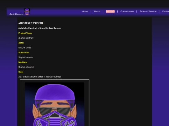 portfolio/digital/DigitalSelfPortrait screenshot