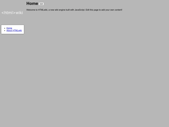 htmlwiki/home screenshot