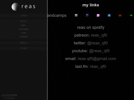 links screenshot