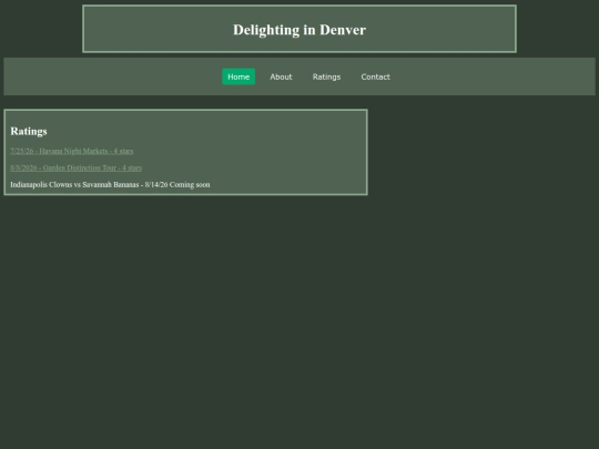 Blog screenshot