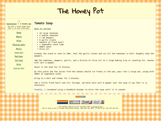 recipes/tomato-soup screenshot