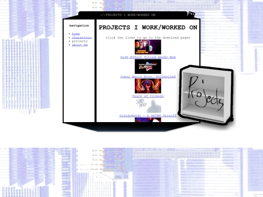 projects screenshot