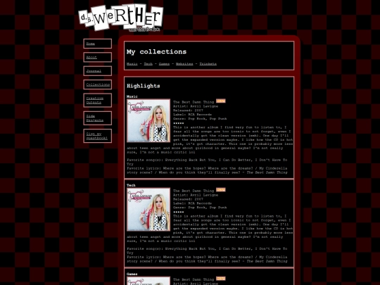 collections screenshot