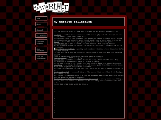 collections/websites screenshot