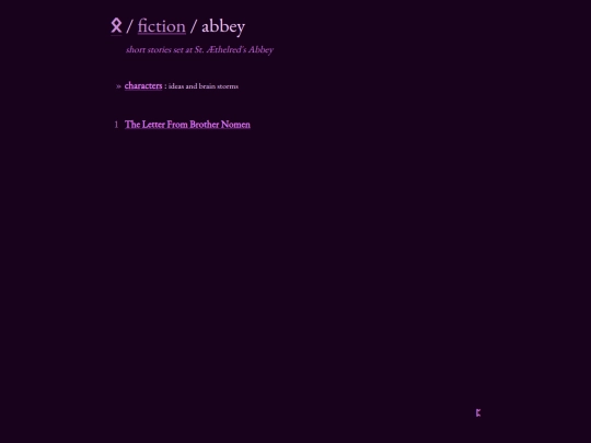 fiction/abbey screenshot