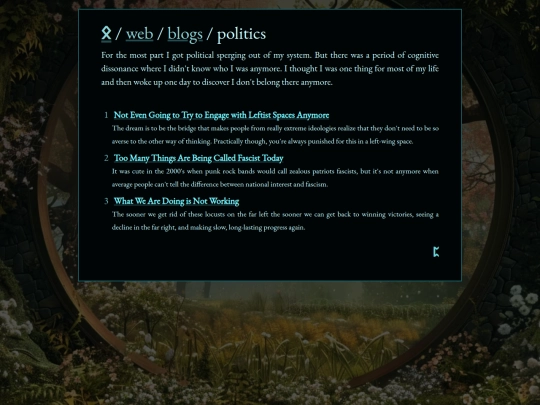 web/blogs/politics screenshot