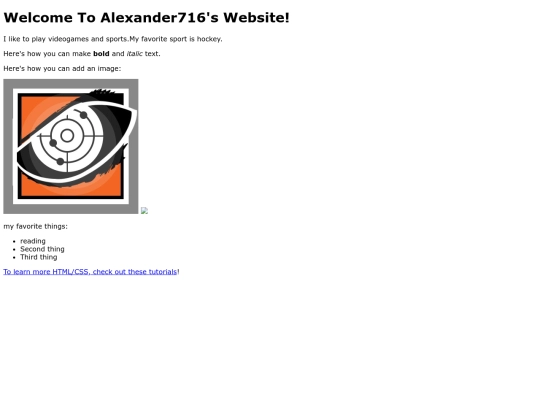index screenshot