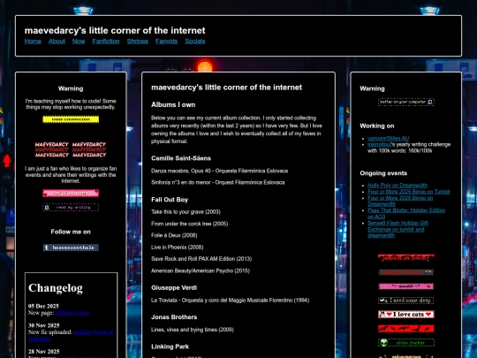 fannish-experiences/owned-albums screenshot