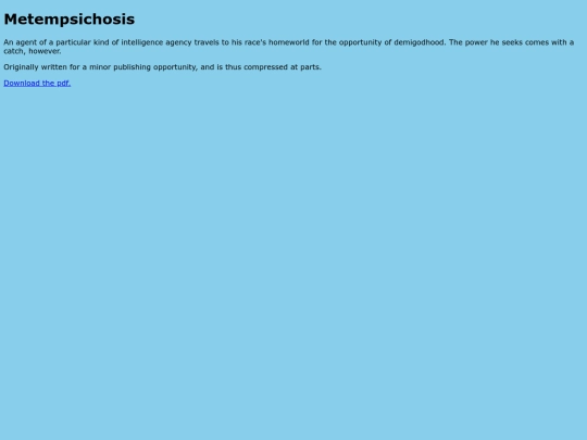 metempsichosis screenshot
