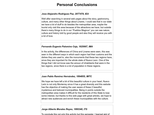 conclusions screenshot