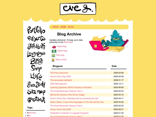 blog screenshot