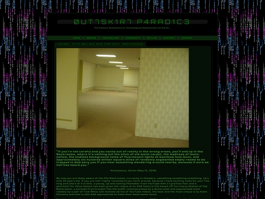 Blog screenshot