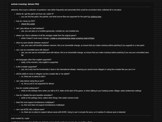 acdx/faq screenshot