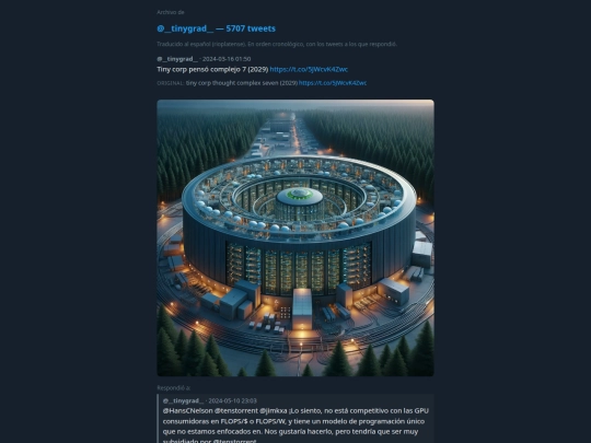 tinygrad-archive/archive_es screenshot