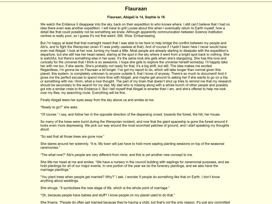 Writing/The Wedding Story/Flauraan screenshot