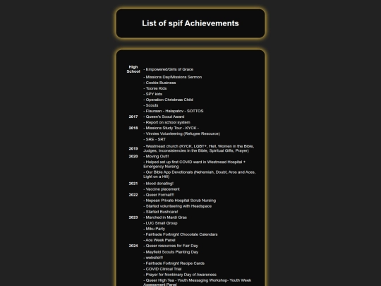 Writing/spiflist screenshot
