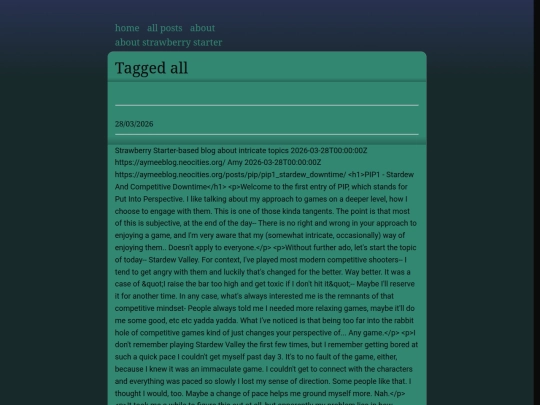 tags/all screenshot