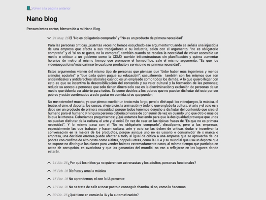 nanoblog screenshot