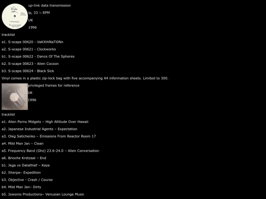 info/vinyl screenshot