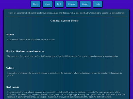 glossary screenshot