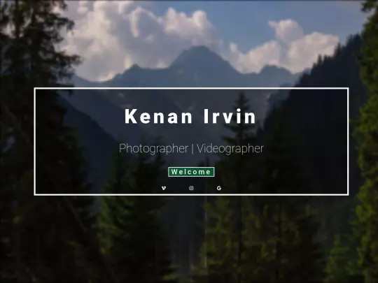 portfolio/Welcome screenshot